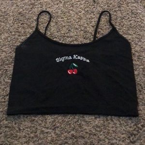 SIGMA KAPPA CROP TOP - CAMISOLE